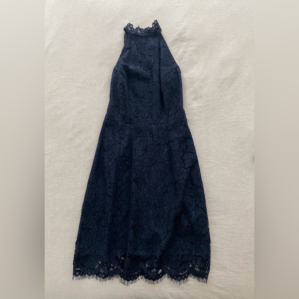 NEW with tags BB Dakota Sleeveless Navy Lace Dress - Picture 2 of 5